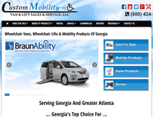 Tablet Screenshot of custommobility.net